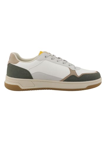 Tom Tailor Sneakers in Weiß/ Grau/ Beige