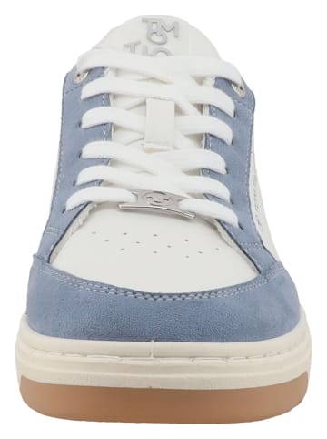 Tom Tailor Sneakers wit/lichtblauw/zilverkleurig