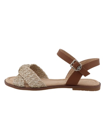 Tom Tailor Sandalen bruin/beige
