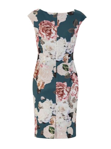 SWING Kleid in Blau/ Creme