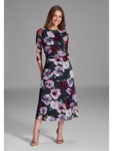 SWING Kleid in Dunkelblau/ Bordeaux