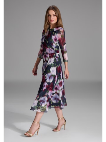 SWING Kleid in Dunkelblau/ Bordeaux