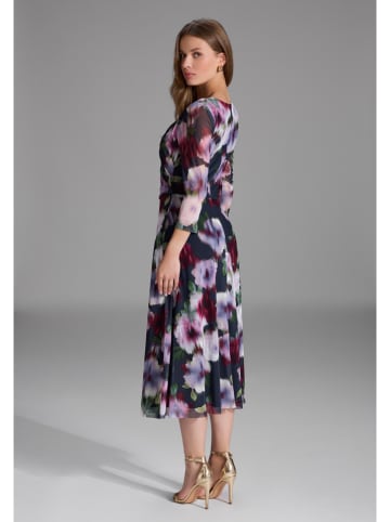 SWING Jurk donkerblauw/bordeaux