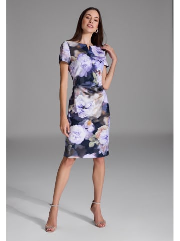 SWING Kleid in Dunkelblau/ Flieder