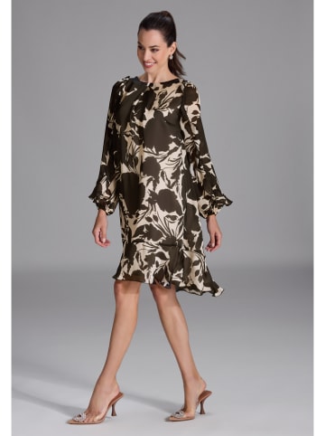 SWING Kleid in Schwarz/ Creme