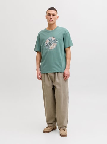 Jack & Jones Koszulka "Honolulu" w kolorze turkusowym