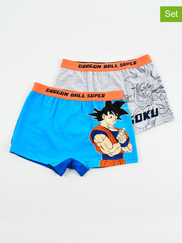 Dragon Ball 2er-Set: Boxershorts "Dragon Ball" in Hellblau/ Weiß