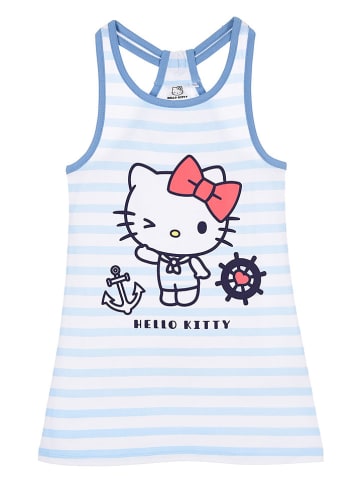 Hello Kitty Kleid "Hello Kitty" in Hellblau/ Weiß