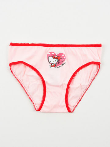 Hello Kitty 3er-Set: Slips: "Hello Kitty" in Rosa/ Rot