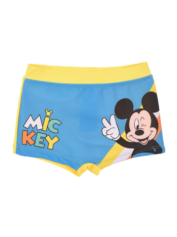Disney Mickey Mouse Badehose "Mickey" in Gelb/ Hellblau