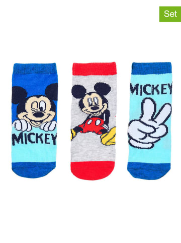 Disney Mickey Mouse 3er-Set: Socken "Mickey" in Bunt