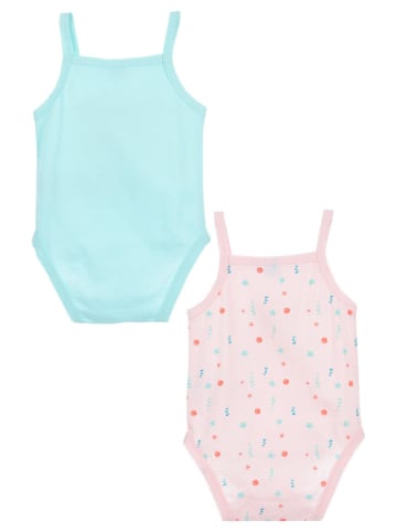 Disney Minnie Mouse Body (2 szt.) "Minnie" w kolorze błękitnym i jasnoróżowym