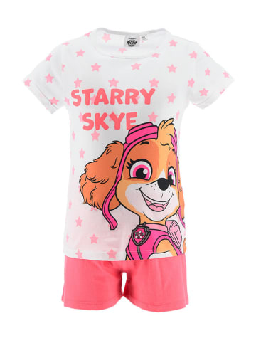 Disney Paw Patrol Piżama "Psi Patrol" w kolorze biało-różowym