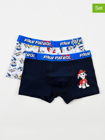 Disney Paw Patrol Bokserki (2 pary) "Psi Patrol" w kolorze granatowo-białym