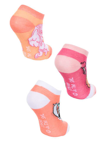  Build Your Brand Kids Skarpety (3 pary) "Psi Patrol" w kolorze brzoskwiniowo-różowym