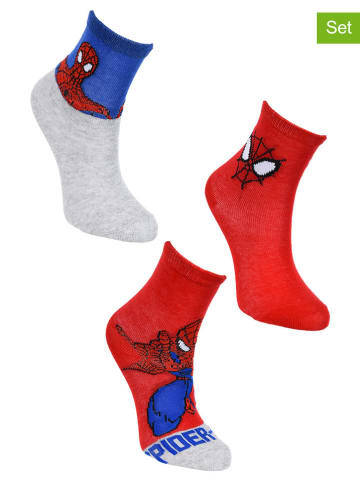 Spiderman 3er-Set: Socken "Spiderman" in Rot/ Blau