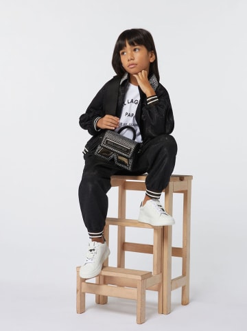 Karl Lagerfeld Kids Spodnie w kolorze czarnym