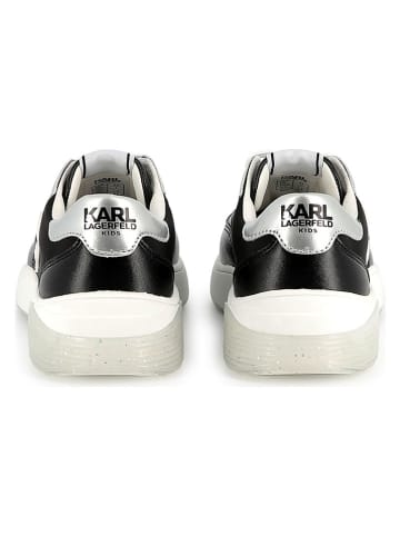 Karl Lagerfeld Kids Sneakersy w kolorze czarno-białym