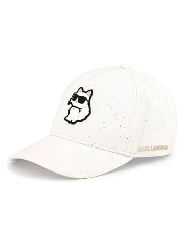 Karl Lagerfeld Kids Czapka w kolorze białym