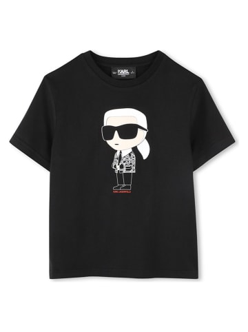 Karl Lagerfeld Kids Koszulka w kolorze czarnym
