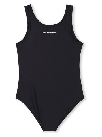Karl Lagerfeld Kids Strój kąpielowy w kolorze czarnym