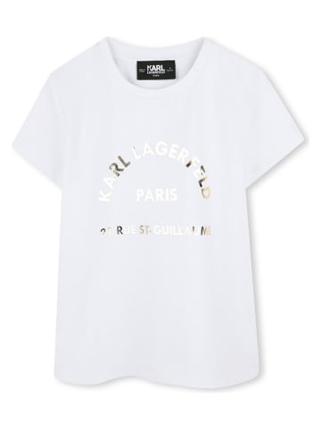 Karl Lagerfeld Kids Koszulka w kolorze białym