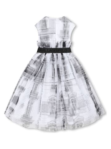 Karl Lagerfeld Kids Sukienka w kolorze szarym