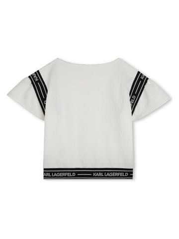 Karl Lagerfeld Kids Shirt crème/zwart
