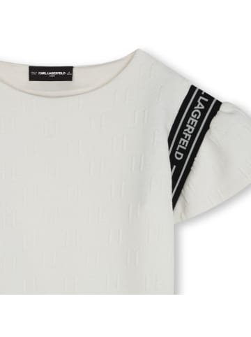 Karl Lagerfeld Kids Shirt in Creme/ Schwarz