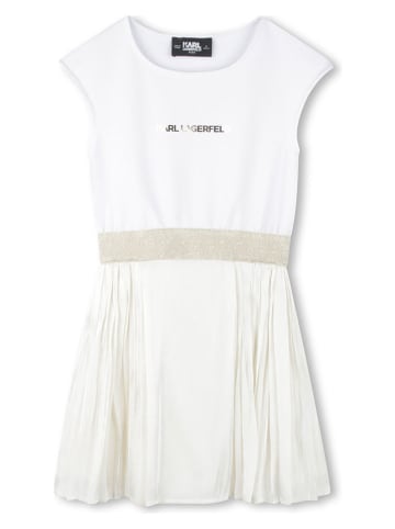 Karl Lagerfeld Kids Kleid in Weiß