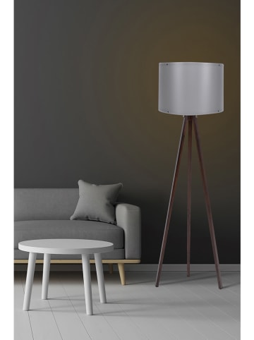 Opviq Standleuchte in Hellgrau/ Braun - (H)145 cm