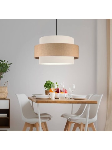 Opviq Hängeleuchte in Creme/ Beige - (H)70 x Ø 30 cm