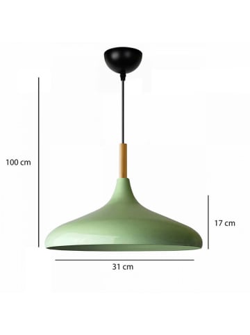Opviq Lampa wisząca w kolorze miętowym - wys. 100 x Ø 31 cm