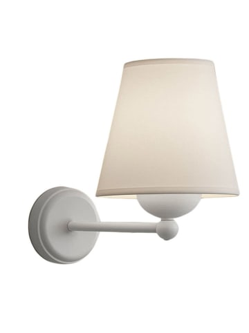 Opviq Wandleuchte in Creme/ Hellgrau - (H)15 x Ø 13 cm