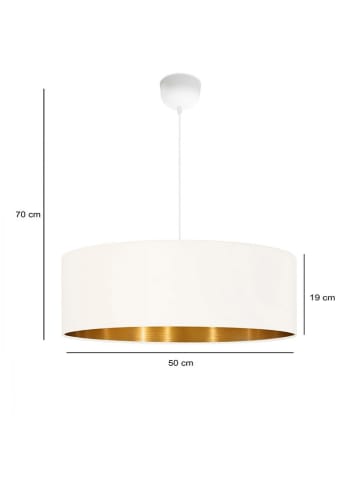 Opviq Hanglamp wit/goudkleurig - Ø 50 cm