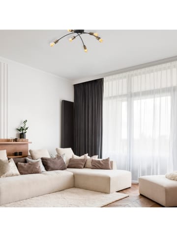 Opviq Plafonnière "Banana" zwart/goudkleurig - (B)67 x (D)67 cm