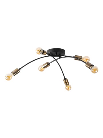 Opviq Deckenleuchte "Banana" in Schwarz/ Gold - (B)67 x (T)67 cm
