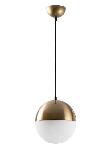 Opviq Hanglamp "Bastos" goudkleurig/wit - Ø 20 cm