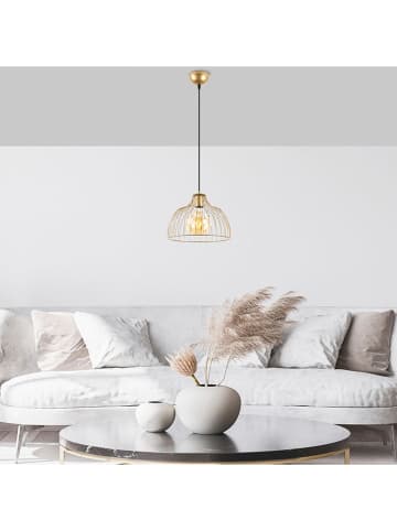 Opviq Lampa wisząca w kolorze złotym - wys. 121 x Ø 30 cm