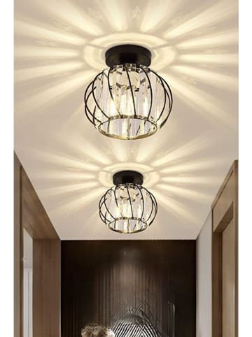 Opviq Plafonnière zwart - (H)20 x Ø 20 cm