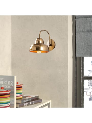 Opviq Wandlamp "Berceste" goudkleurig - (B)20 x (H)24 cm