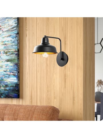 Opviq Wandlamp "Berceste" zwart - (B)19 x (H)24 cm