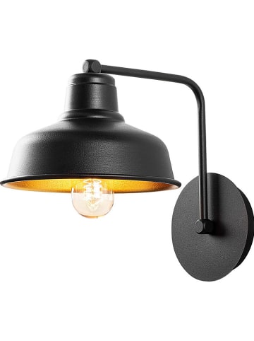 Opviq Wandleuchte "Berceste" in Schwarz - (B)19 x (H)24 cm