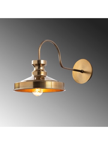 Opviq Wandlamp "Berceste" goudkleurig - (B)22 x (H)23 cm