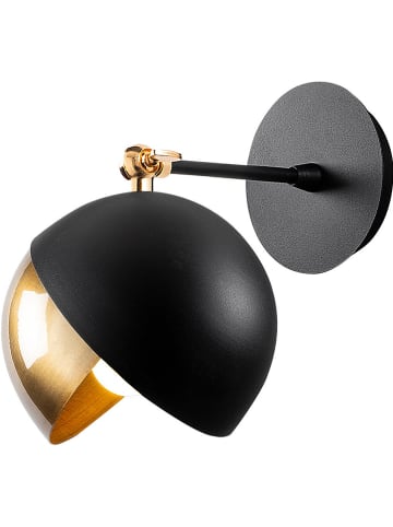 Opviq Wandleuchte "Berceste" in Schwarz/ Gold - (B)20 x (H)25 cm