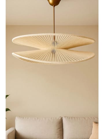Opviq Hängeleuchte in Creme/ Gold - (H)50 x Ø 48 cm