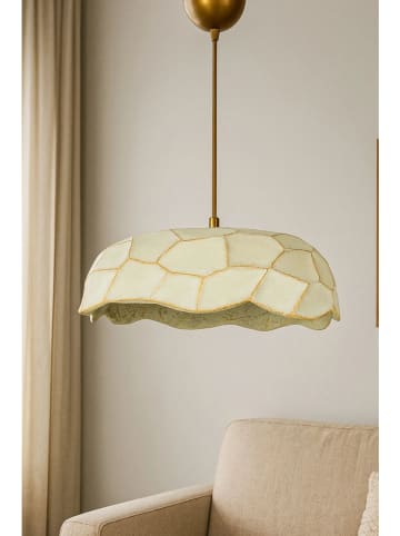 Opviq Hängeleuchte in Hellgrün/ Gold - (H)65 x Ø 37 cm