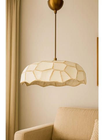 Opviq Lampa wisząca w kolorze złoto-kremowym - wys. 65 x Ø 37 cm