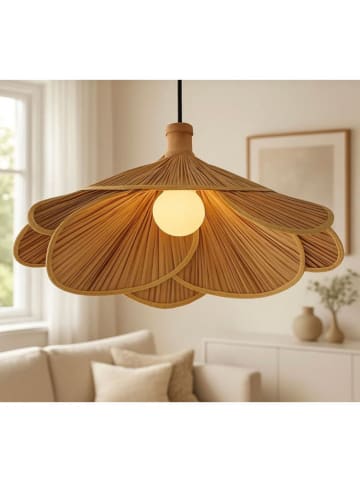 Opviq Hängeleuchte in Hellbraun - (B)50 cm