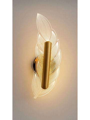 Opviq LED-Wandleuchte in Gold - (H)26 cm x Ø 0,00